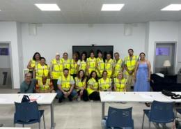 Foto de grupo de los auxiliares de Ayuda a Domicilio de SAMU Huelva