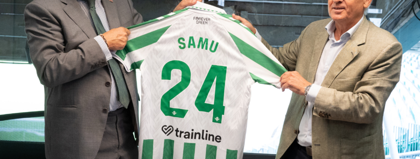 Firma del acuerdo entre SAMU y Real Betis.