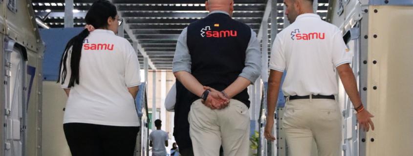 El director general de SAMU visita las instalaciones del dispositivo de emergencias de SAMU en Ceuta.