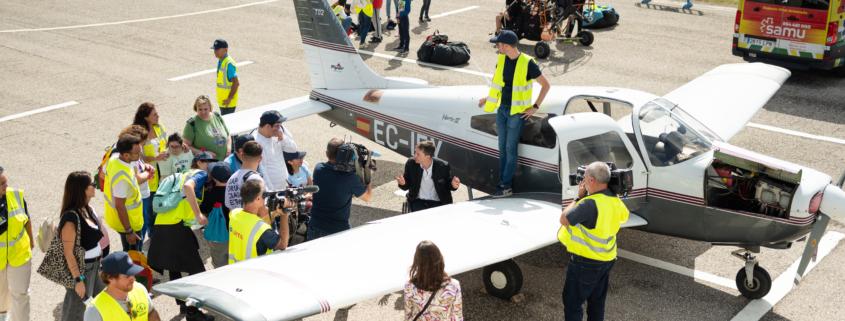 I Jornada Aeronáutica Adaptada, un evento organizado por SAMU y por el Real Aeroclub de Sevilla